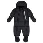 Black Logo Snowsuit, 1, hi-res