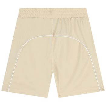 Boys Beige Logo Shorts