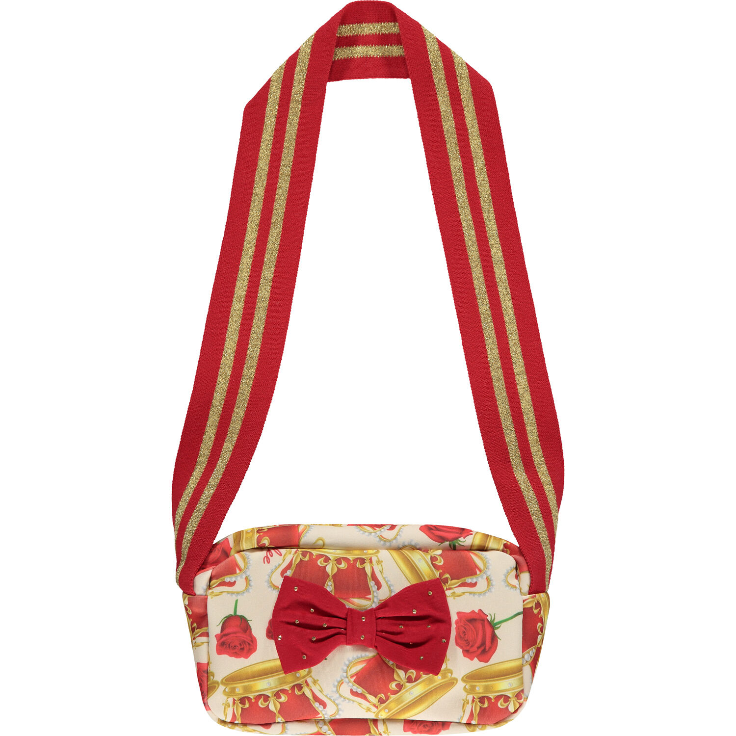 Crown detail bow tie backpack top