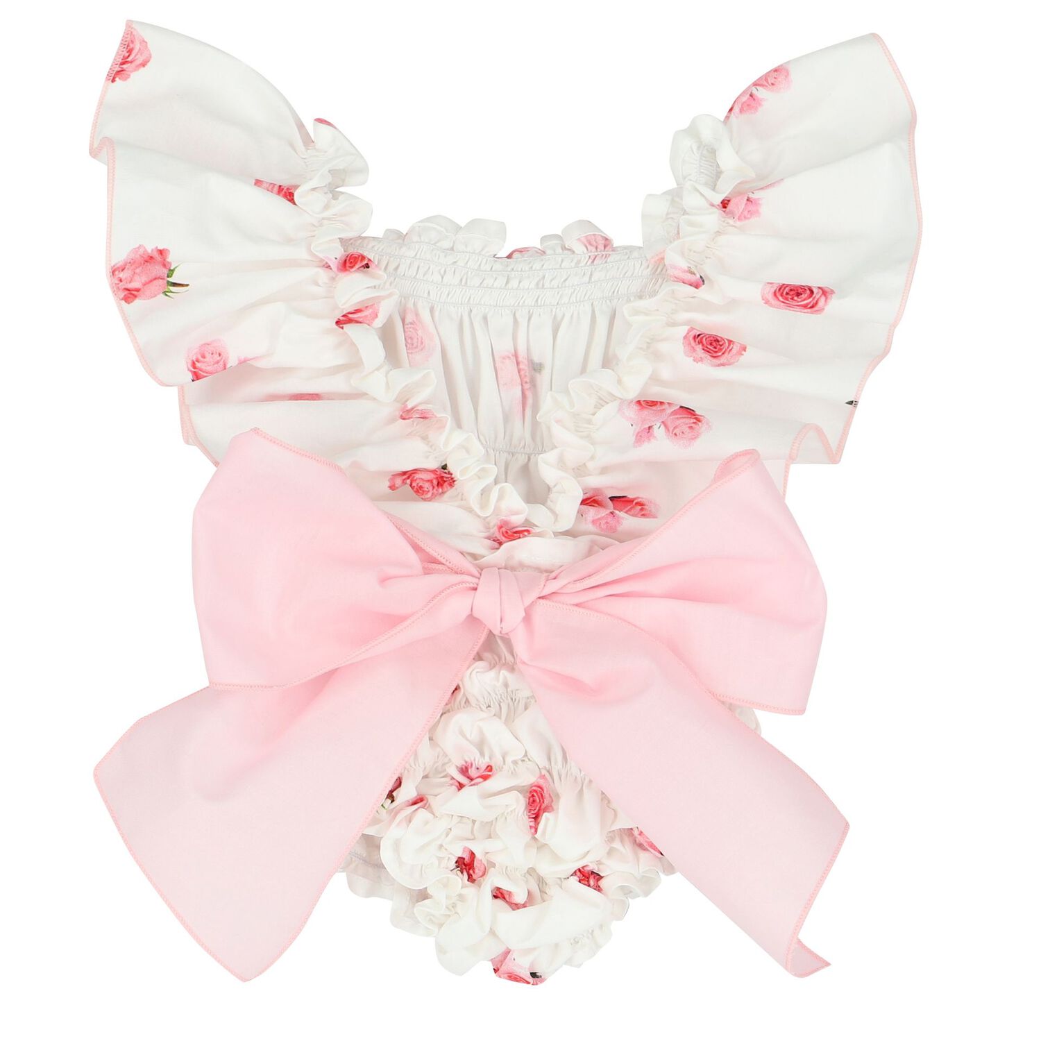 مايوه بنات باللون الأبيض والزهري, 1, hi-res