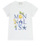 طقم تنورة بطبعة الليمون باللون الأبيض والعاجي, 1, hi-res