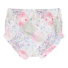 طقم فستان مزين بالزهور باللون الوردي للبنات , 1, hi-res