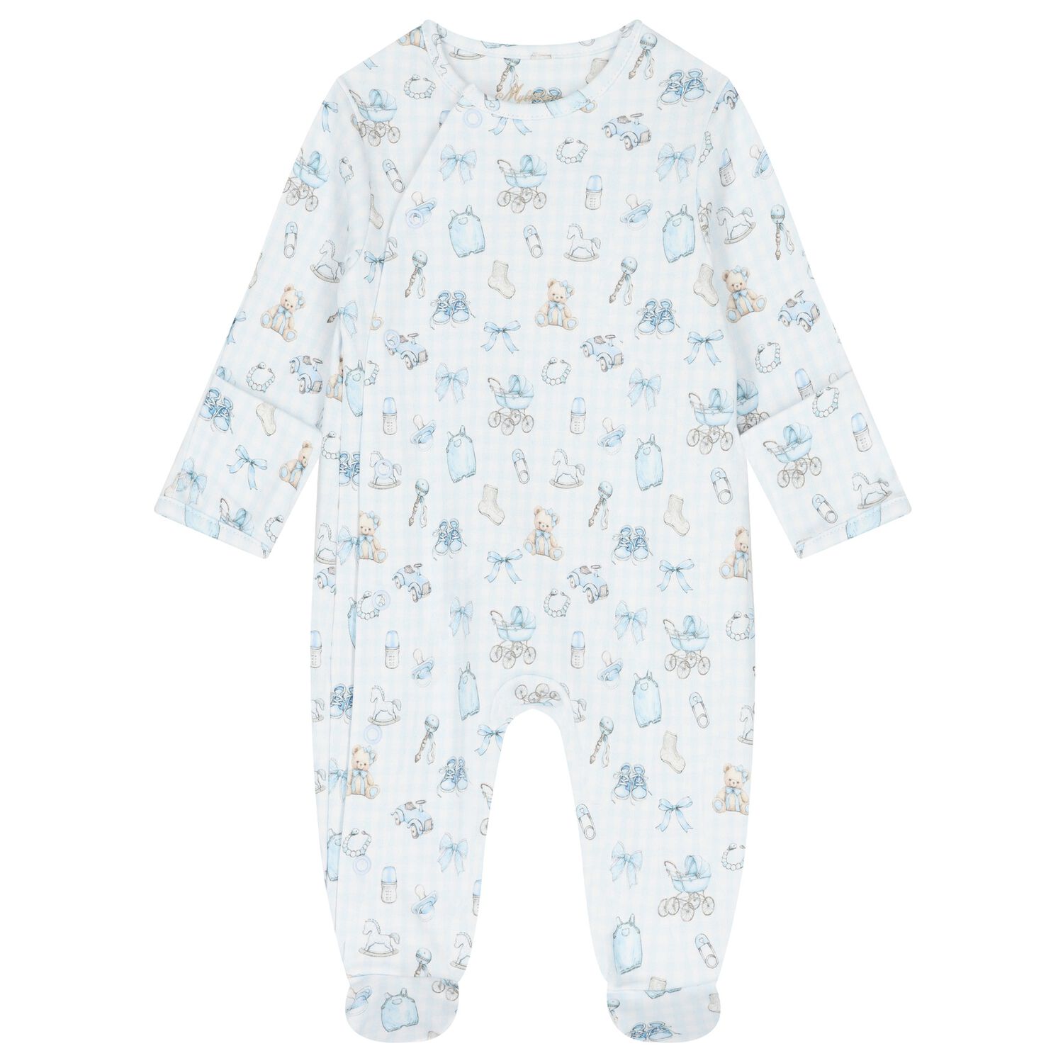 Blue Nursery Print Babygrow, 1, hi-res image number null
