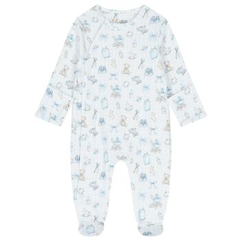 Blue Nursery Print Babygrow