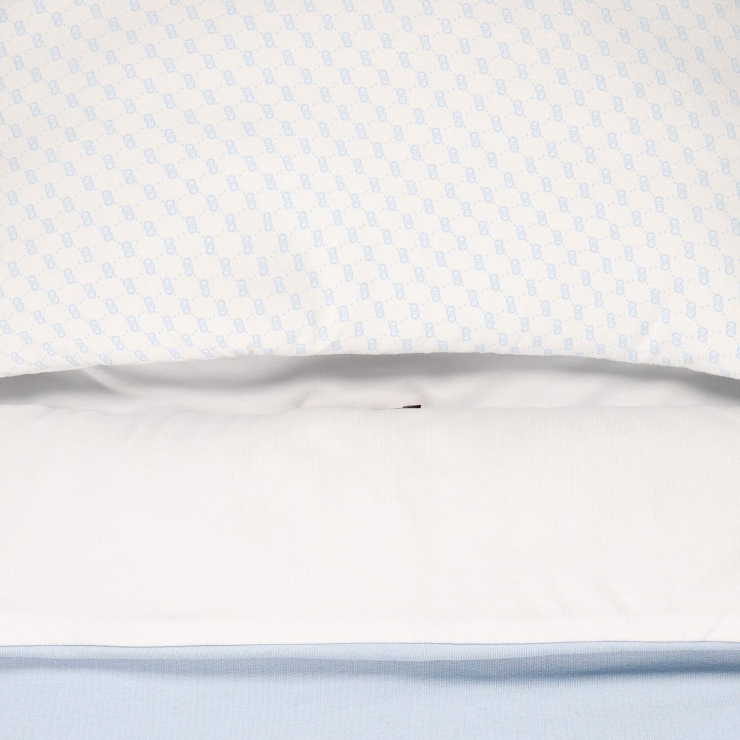 Baby Boys Blue & White Logo Nest, 1, hi-res