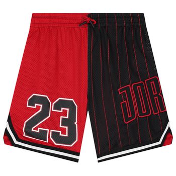 Boys Red & Black Jordan Logo Shorts