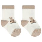 Beige & Ivory Baby Socks ( 4-Pack ), 1, hi-res