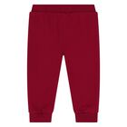 Baby Girls Red Polo Bear Tracksuit, 1, hi-res