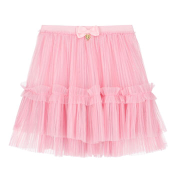 Girls Pink Tulle Skirt