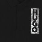 Boys Black Logo Polo Shirt, 1, hi-res