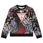 سويت شيرت أولاد بالشعار  متعدد الألوان , 1, hi-res