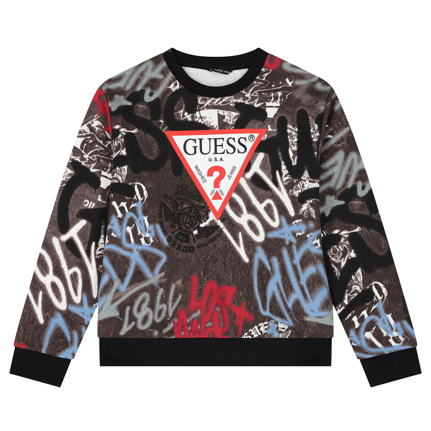 سويت شيرت أولاد بالشعار  متعدد الألوان , 1, hi-res image number null