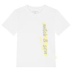 Boys White & Yellow Shorts Set, 1, hi-res