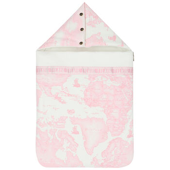 Pink & Ivory Geo Map Baby Nest