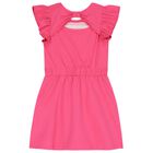 Pink Logo Sequined Dress, 3, hi-res