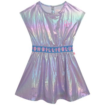 Girls Iridescent Logo Dress