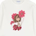 Girls Ivory, Red & Beige Leggings Set, 1, hi-res