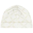 Baby Girls Ivory & Gold Logo Babygrow Gift Set, 1, hi-res