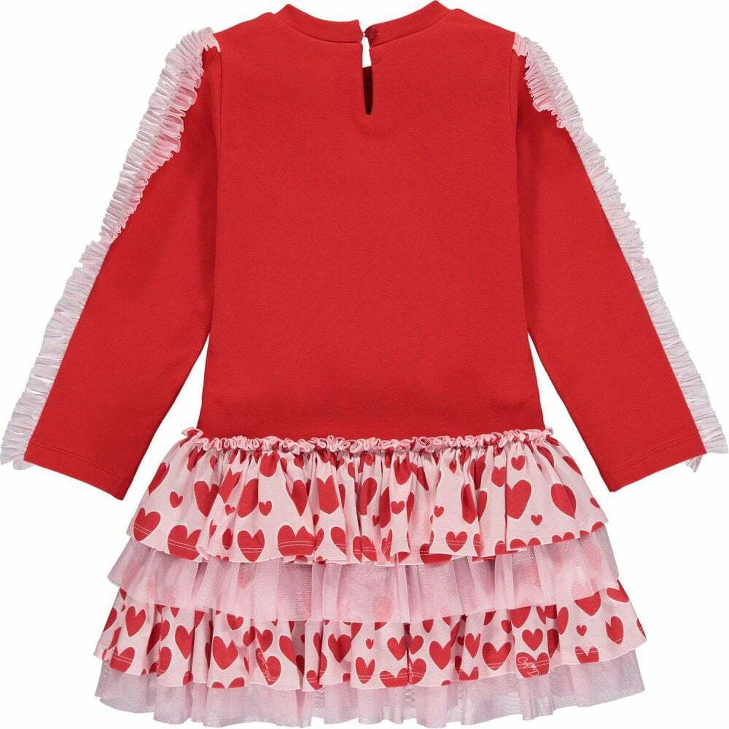 Girls Red & Pink Dress, 1, hi-res image number null