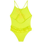Girls Yellow Seahorse Swimsuit, 1, hi-res
