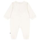 Ivory & Gold Logo Romper, 1, hi-res