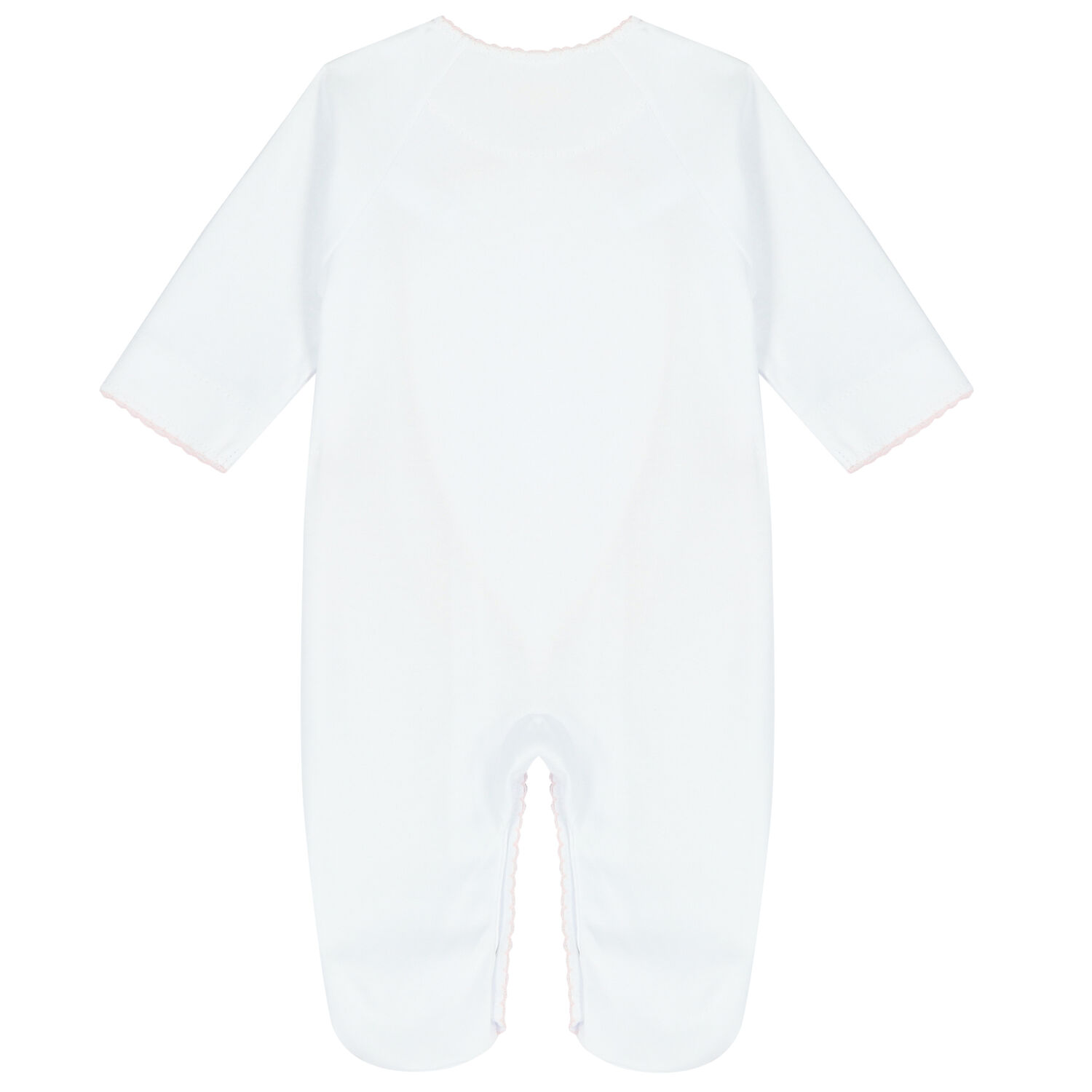 Baby Girls White Swan Babygrow, 1, hi-res image number null