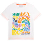 تيشيرت بالشعار باللون الابيض للاولاد, 1, hi-res