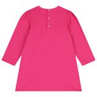 طقم فستان للبنات بفيونكه باللون الوردى والازرق , 2, hi-res