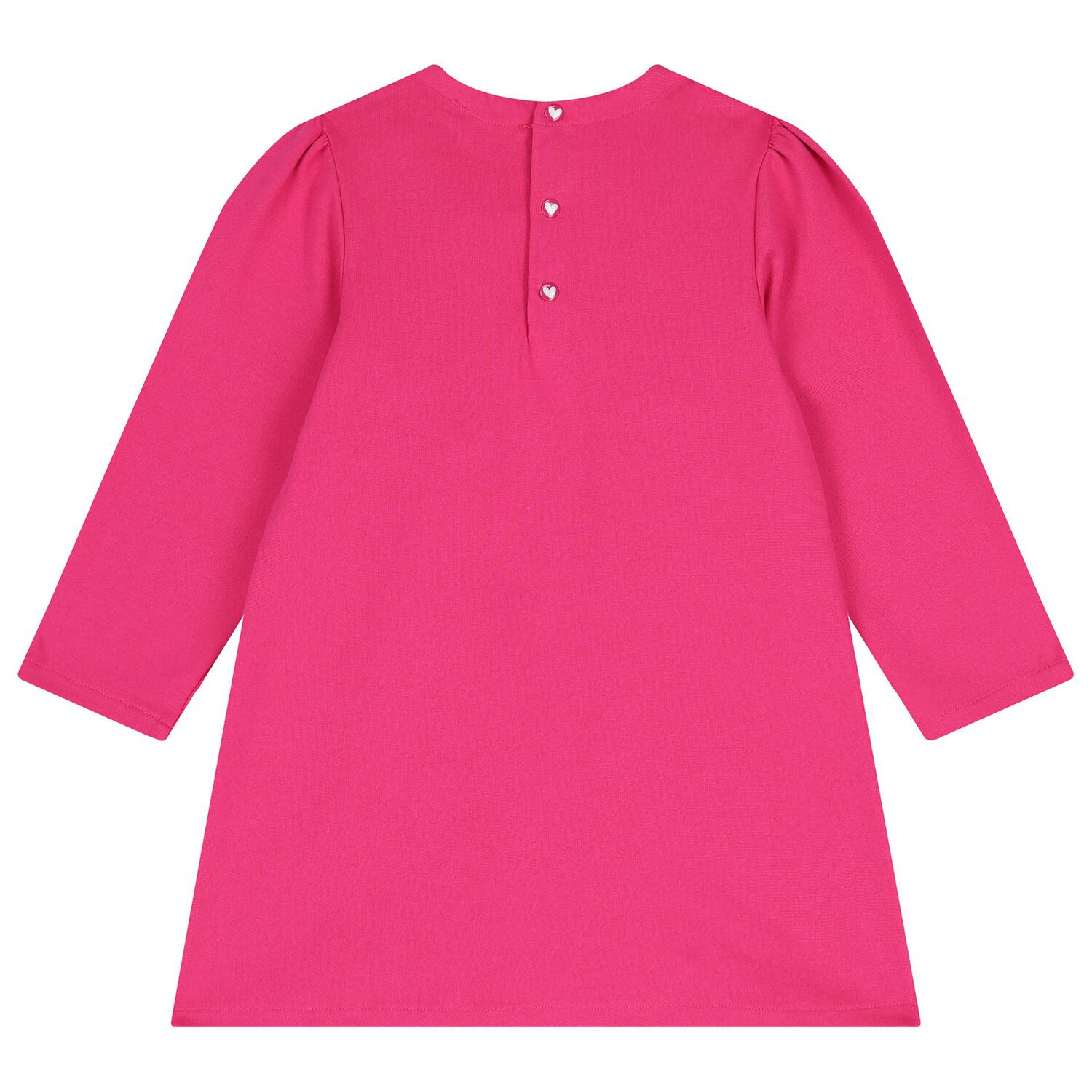 طقم فستان للبنات بفيونكه باللون الوردى والازرق , 2, hi-res