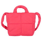 Girls Pink Logo Puffer Crossbody Bag, 1, hi-res