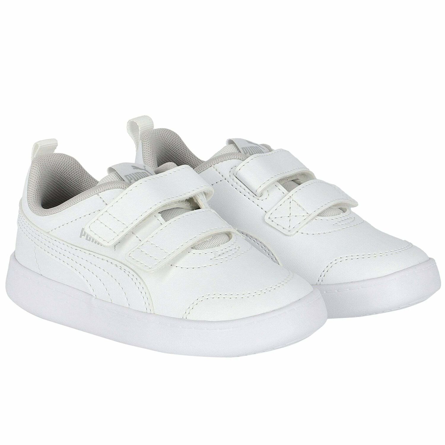 White Logo Trainers, 1, hi-res