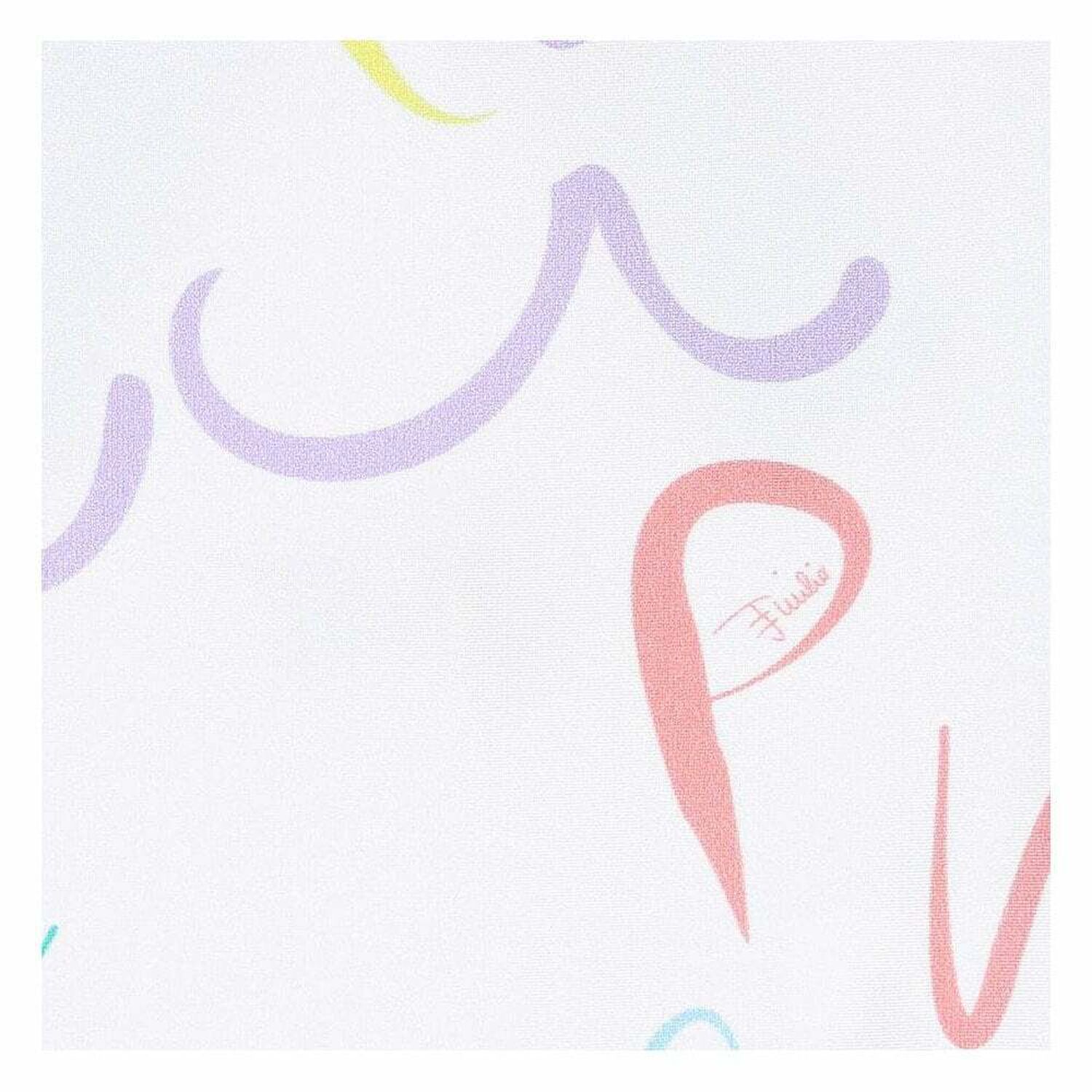 طقم سباحة بناتي بالشعار باللون الابيض, 1, hi-res image number null