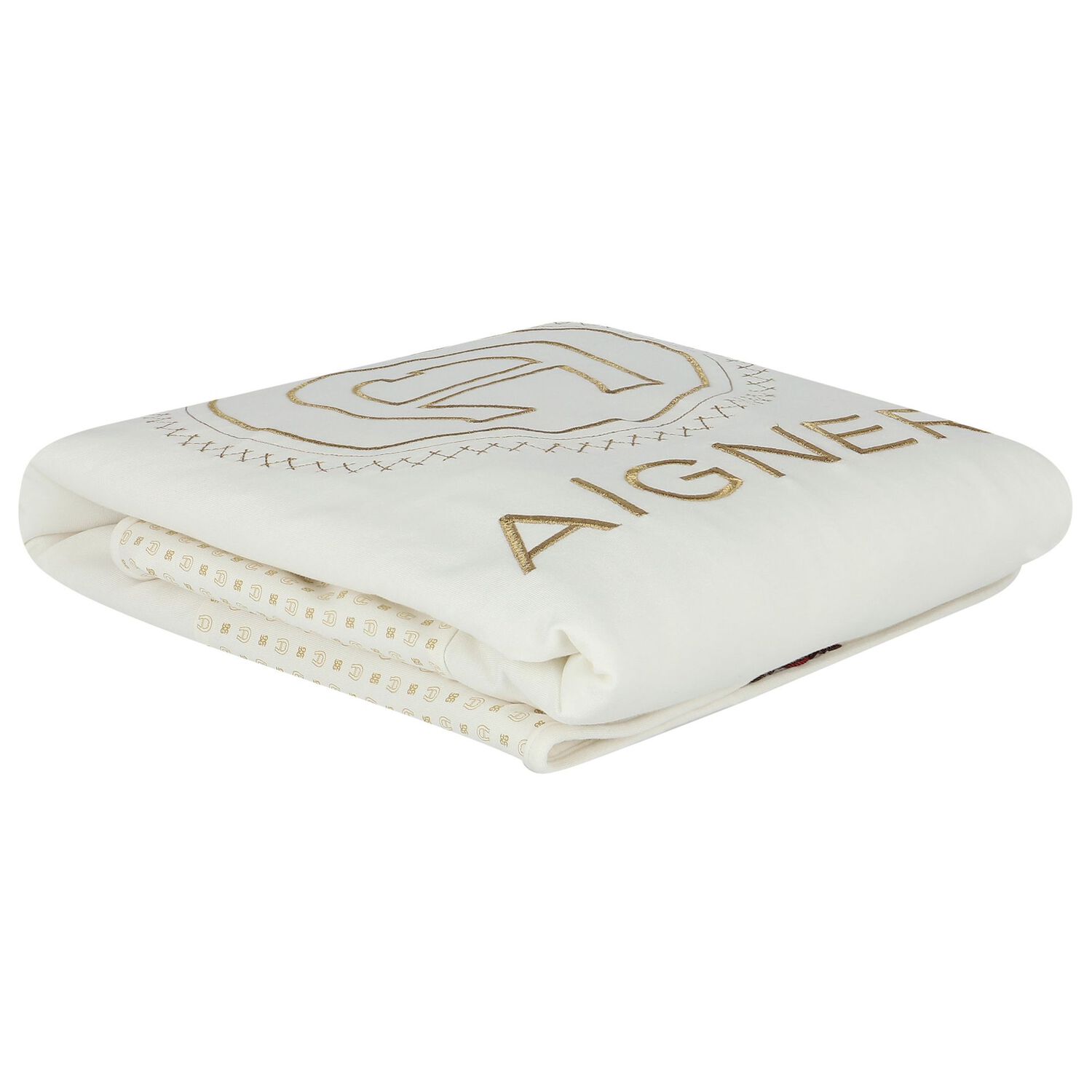 Ivory & Gold Logo Baby Blanket, 1, hi-res image number null