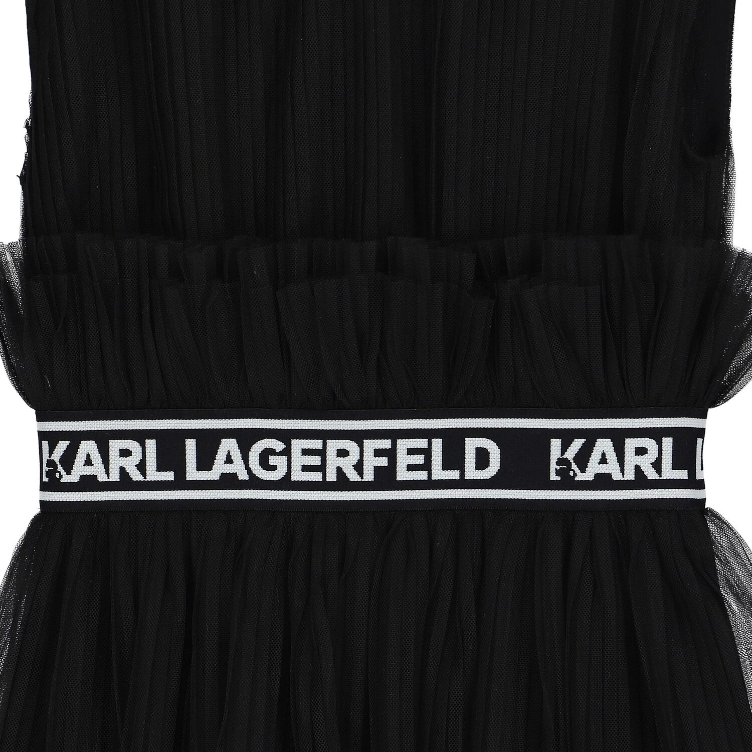 فستان بنات بالشعار باللون الأسود, 1, hi-res