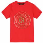 Boys Red & Gold Logo T-Shirt, 2, hi-res