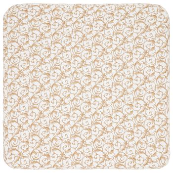 White & Gold Allure Baby Blanket