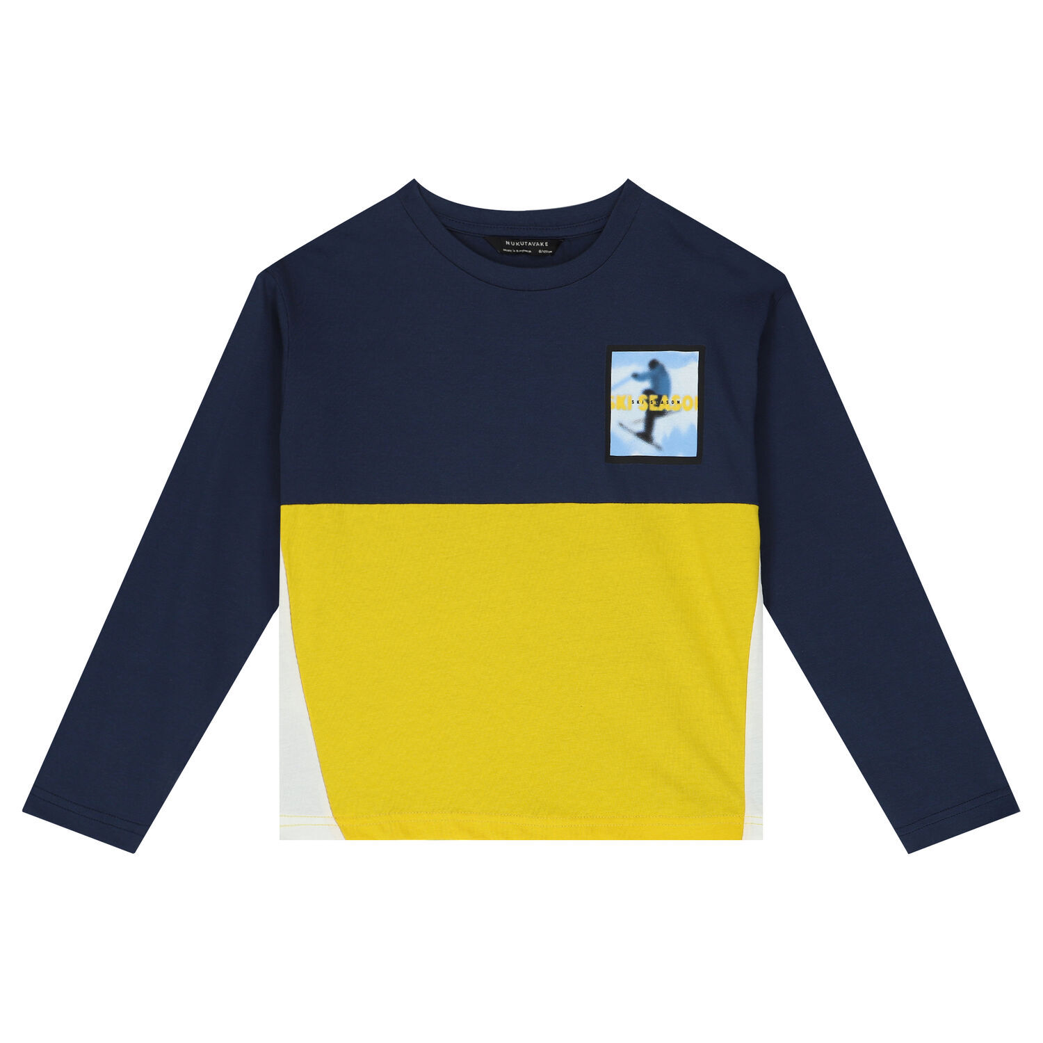 Boys Blue, Yellow & Black Long Sleeve Top ( 2-Pack ), 1, hi-res