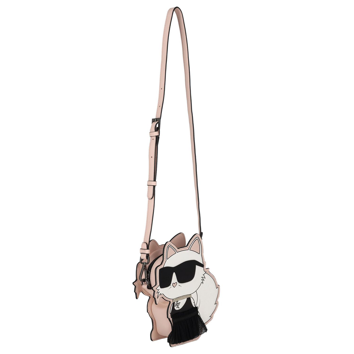 Girls White Choupette Handbag ( 21cm ), 1, hi-res