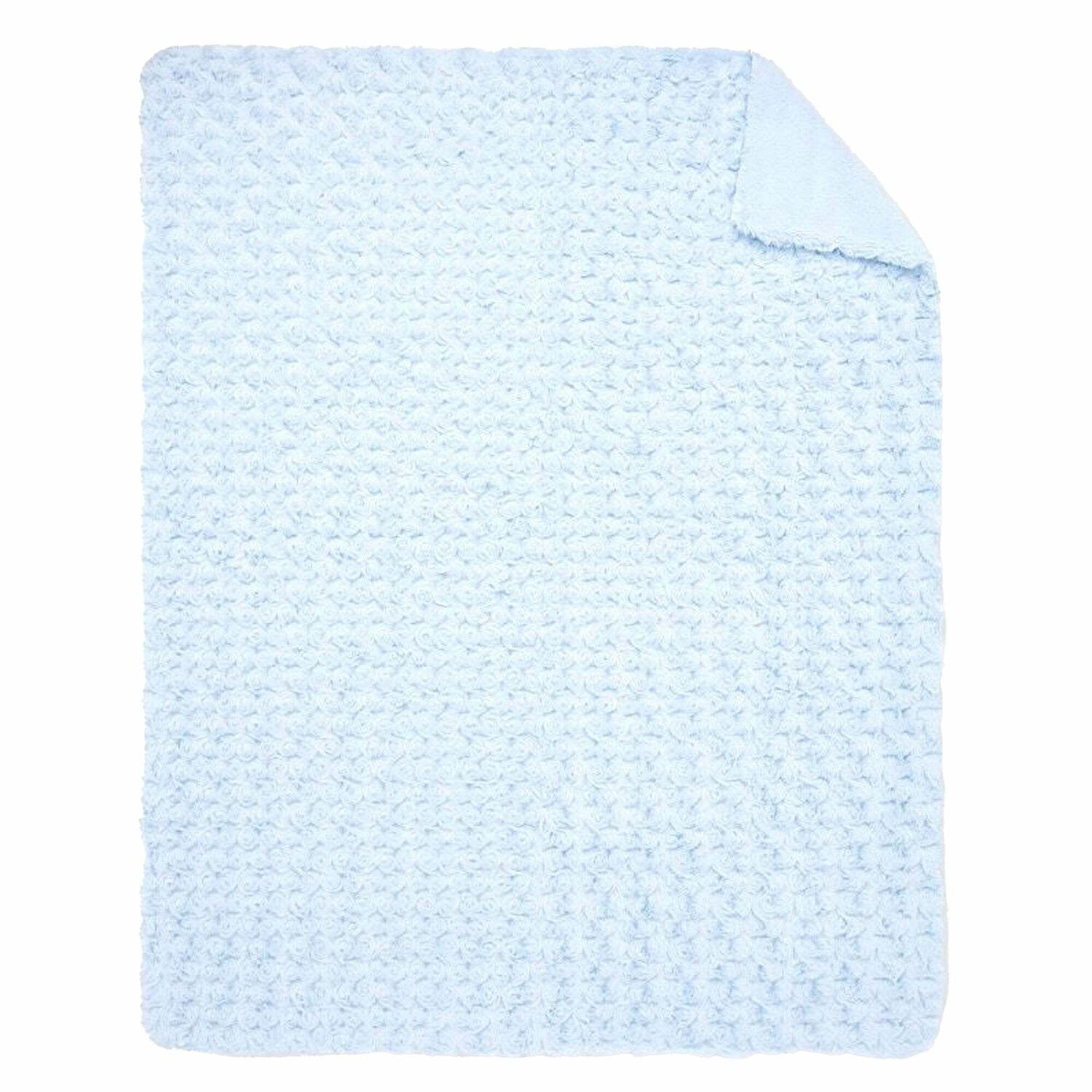 Baby Boys Blue Plush Blanket, 1, hi-res image number null