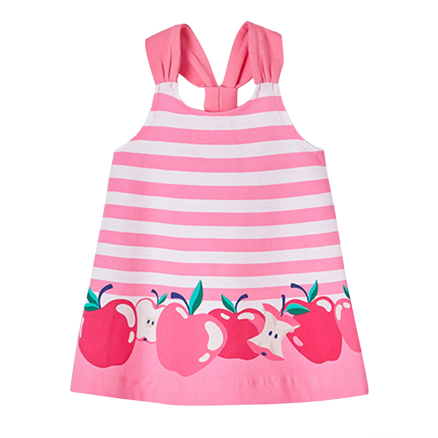 Younger Girls Pink Apple Dress, 1, hi-res image number null