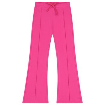 Girls Pink Flared Leggings