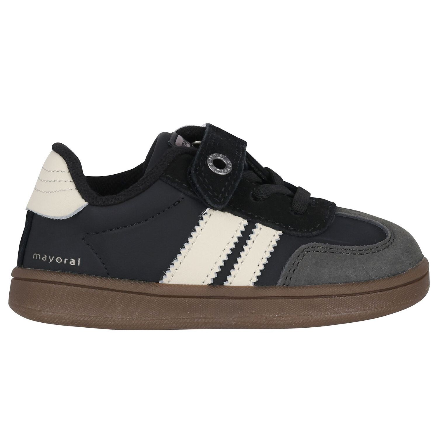 حذاء رياضي للأطفال باللون الأبيض والأسود للأولاد, 2, hi-res