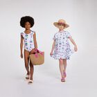 مايوه بنات مكشكش باللون الأبيض, 1, hi-res