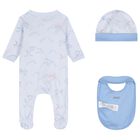 Baby Boys Blue Clouds Babygrow Gift Set, 1, hi-res