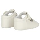 Ivory Leather Pre Walker Shoes, 2, hi-res