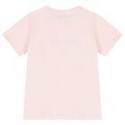 Girls Pink Logo T-Shirt             , 1, hi-res