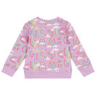 Younger Girls Pink Logo Sweatshirt, 1, hi-res