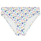 Girls White Turtle Logo Bikini, 1, hi-res