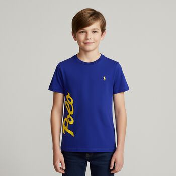Boys Blue Logo T-Shirt