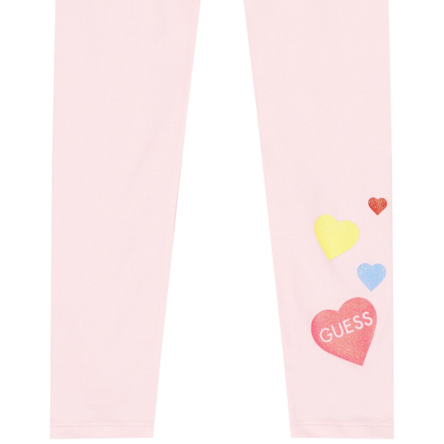 Girls White & Pink Heart Leggings Set, 1, hi-res image number null